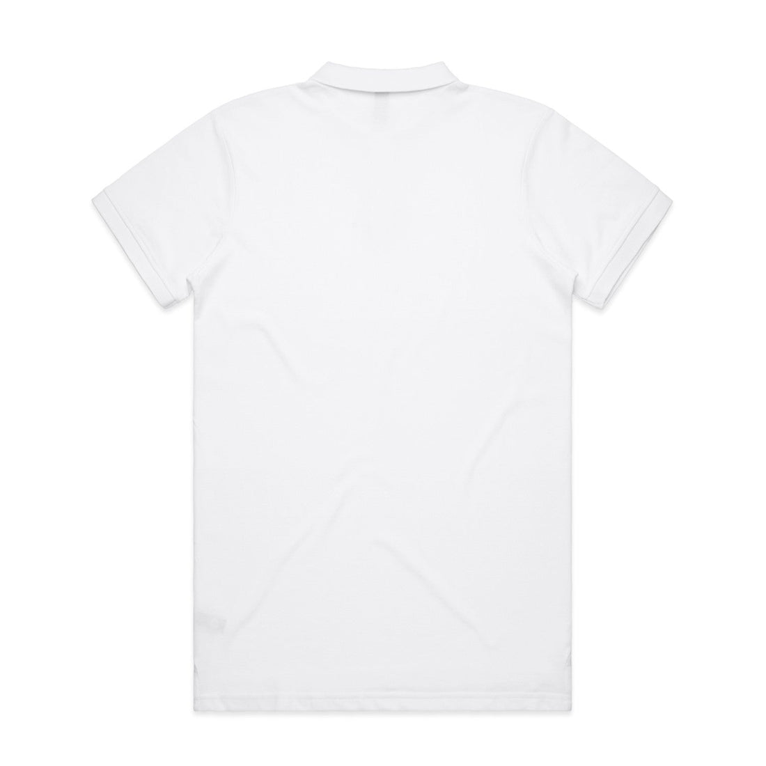 Men's Pique Polo | Arena Custom Blanks - Arena Prints - Back - White