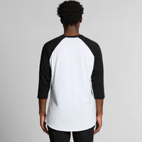 Men's Raglan Tee | Arena Custom Blanks - Arena Prints - Modeled Shot - Back