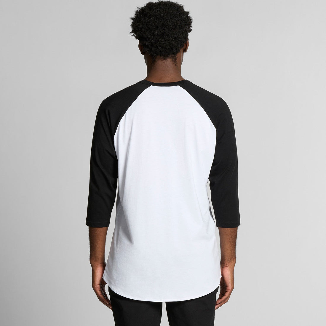 Men's Raglan Tee | Arena Custom Blanks - Arena Prints - Modeled Shot - Back