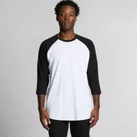 Men's Raglan Tee | Arena Custom Blanks - Arena Prints - Modeled Shot - Front