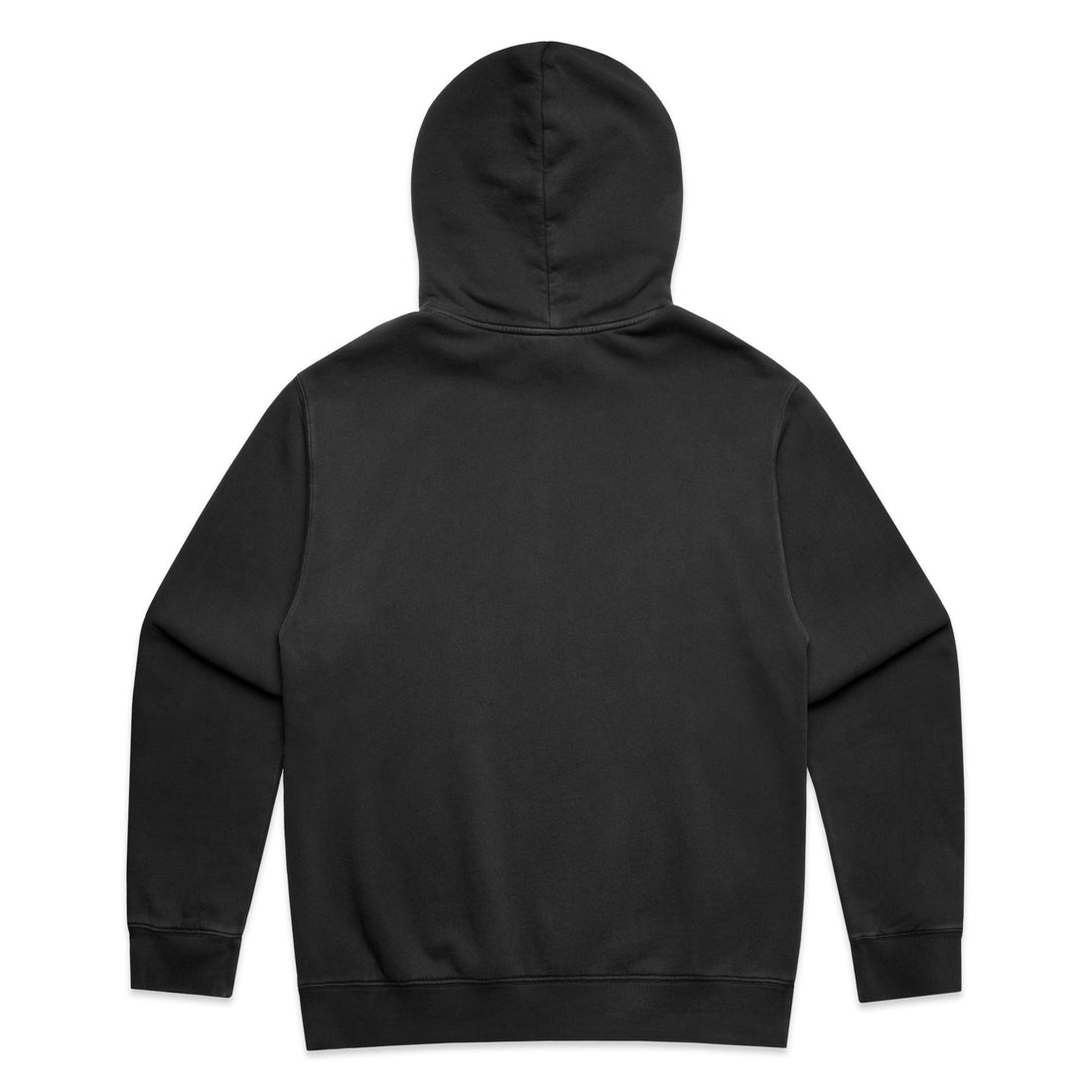 Men's Relax Faded Hood | Arena Custom Blanks - Arena Prints - Back - Faded Black - Black