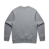 Men's Relaxed Crew | Arena Custom Blanks - Arena Prints - Back - Athletic Heather - Grey