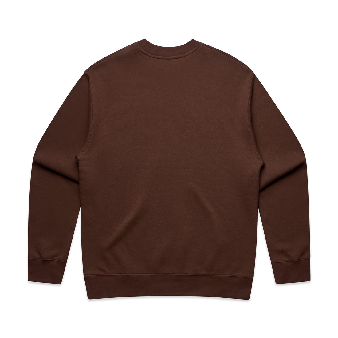 Men's Relaxed Crew | Arena Custom Blanks - Arena Prints - Back - Chestnut - Brown