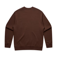 Men's Relaxed Crew | Arena Custom Blanks - Arena Prints - Back - Chestnut - Brown