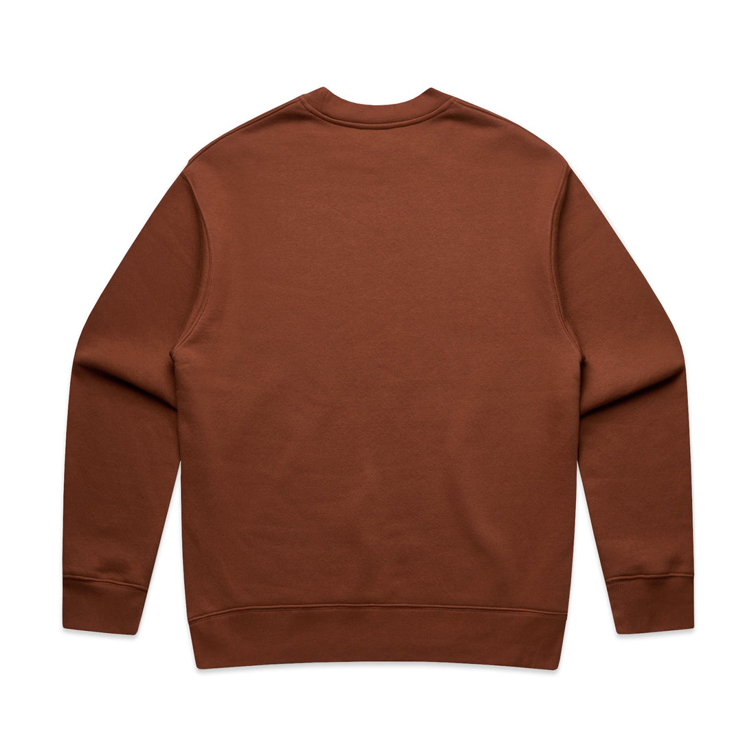 Men's Relaxed Crew | Arena Custom Blanks - Arena Prints - Back - Clay - Brown