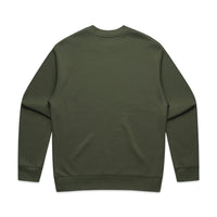 Men's Relaxed Crew | Arena Custom Blanks - Arena Prints - Back - Cypress - Green