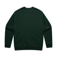 Men's Relaxed Crew | Arena Custom Blanks - Arena Prints - Back - Pine Green - Green