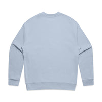 Men's Relaxed Crew | Arena Custom Blanks - Arena Prints - Back - Powder - Blue