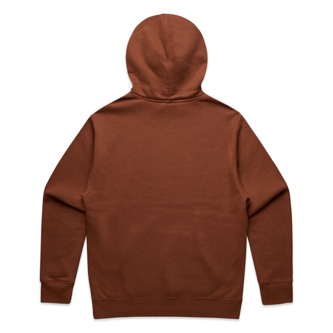 Men's Relaxed Hoodie |Arena Custom Blanks - Arena Prints - Back - Clay - Brown
