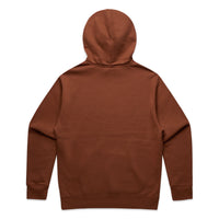 Men's Relaxed Hoodie |Arena Custom Blanks - Arena Prints - Back - Clay - Brown