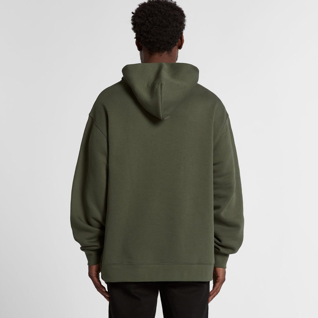 Men's Relaxed Hoodie |Arena Custom Blanks - Arena Prints - Modeled Shot  Back
