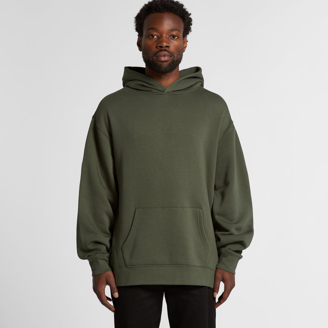 Men's Relaxed Hoodie |Arena Custom Blanks - Arena Prints - Modeled Shot  Front