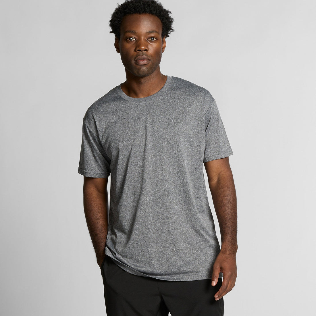 Men's Staple Active Tee | Arena Custom Blanks - Arena Prints - Modeled Shot - Cover