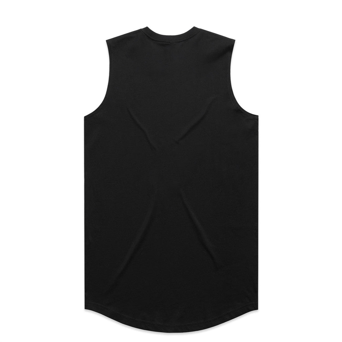 Men's Staple Curve Tank |Arena Custom Blanks - Arena Prints - Back  - Black