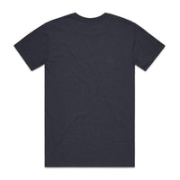 Men's Staple Heather Tee Shirt | Arena Custom Blanks - Arena Prints - Back - Navy Heather - Blue