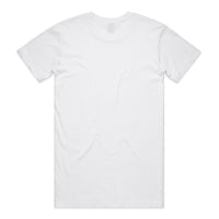 Men's Staple Plus Tee Shirt |  Arena Custom Blanks - Arena Prints - Back - White