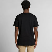 Men's Staple V Neck Tee Shirt | Arena Custom Blanks - Arena Prints - Modeled Shot - Back