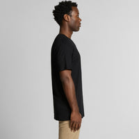 Men's Staple V Neck Tee Shirt | Arena Custom Blanks - Arena Prints - Modeled Shot - Side