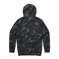 Men's Stencil Camo Hoodie | Arena Custom Blanks - Arena Prints - Back - Black Camo - Black