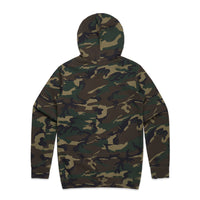 Men's Stencil Camo Hoodie | Arena Custom Blanks - Arena Prints - Back - Camo - Green - Brown