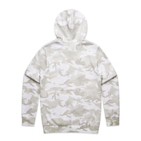 Men's Stencil Camo Hoodie | Arena Custom Blanks - Arena Prints - Back - White Camo - White