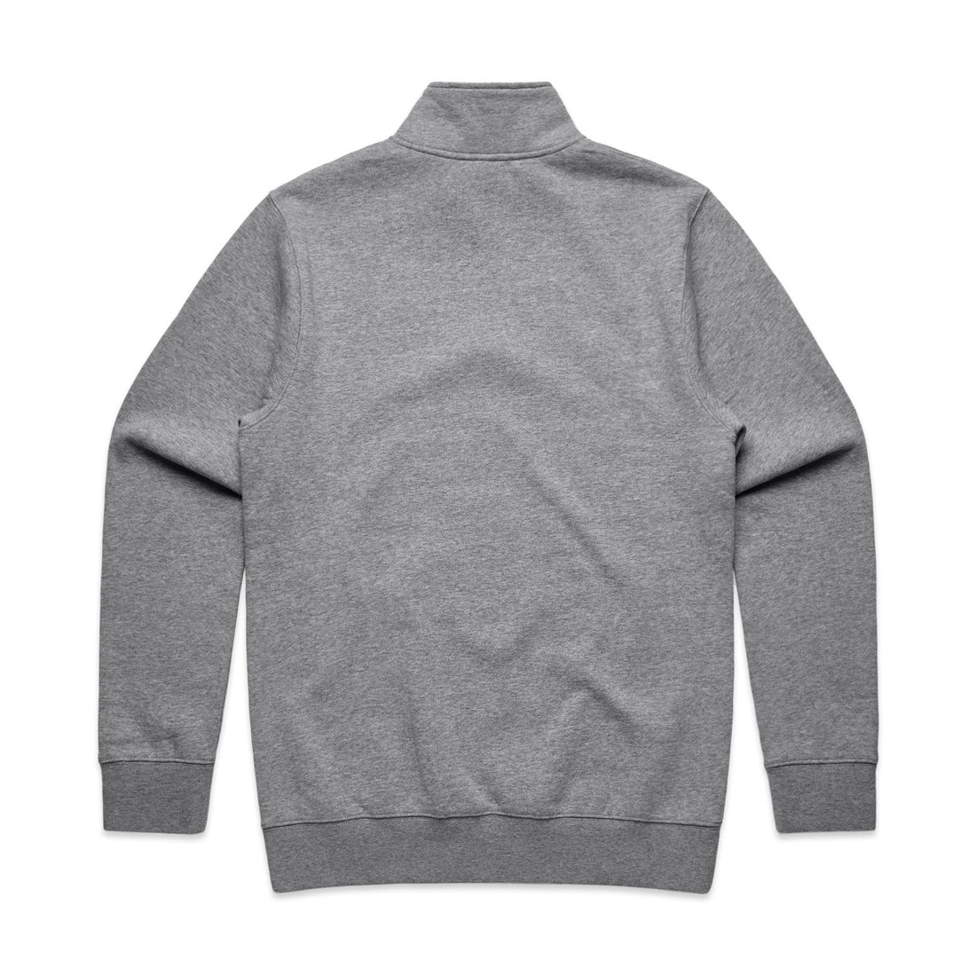 Men's Stencil Half Zip Hoodie | Arena Custom Blanks - Arena Prints - Back - Athletic Heather - Grey