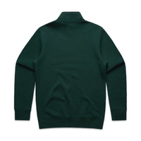 Men's Stencil Half Zip Hoodie | Arena Custom Blanks - Arena Prints - Back - Pine Green - Green