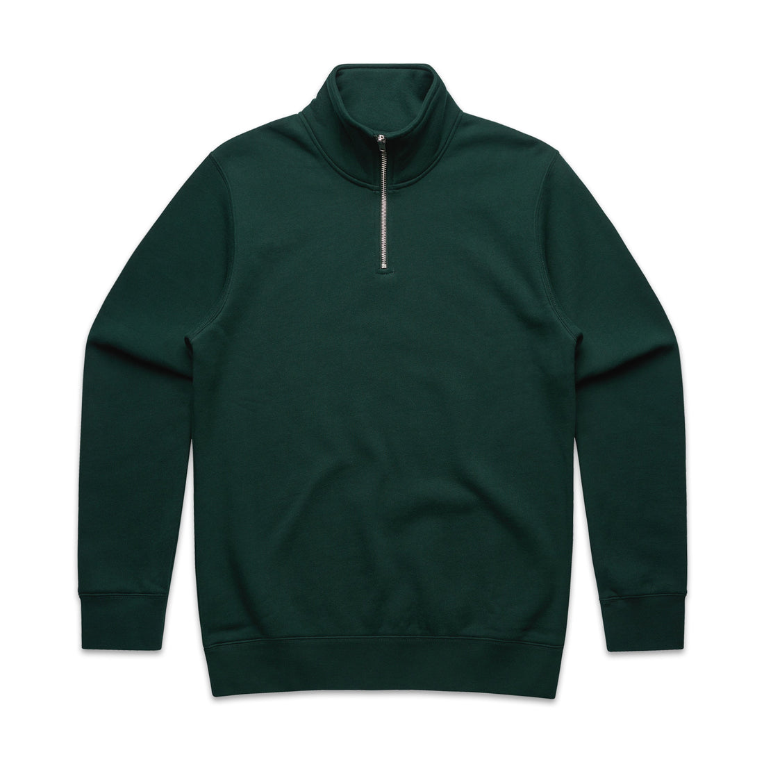 Men's Stencil Half Zip Hoodie | Arena Custom Blanks - Arena Prints - Front - Pine Green - Green