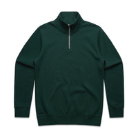 Men's Stencil Half Zip Hoodie | Arena Custom Blanks - Arena Prints - Front - Pine Green - Green