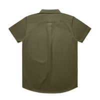 Men's Work Short Sleeve  | Arena Custom Blanks - Arena Prints - Back - Army - Green