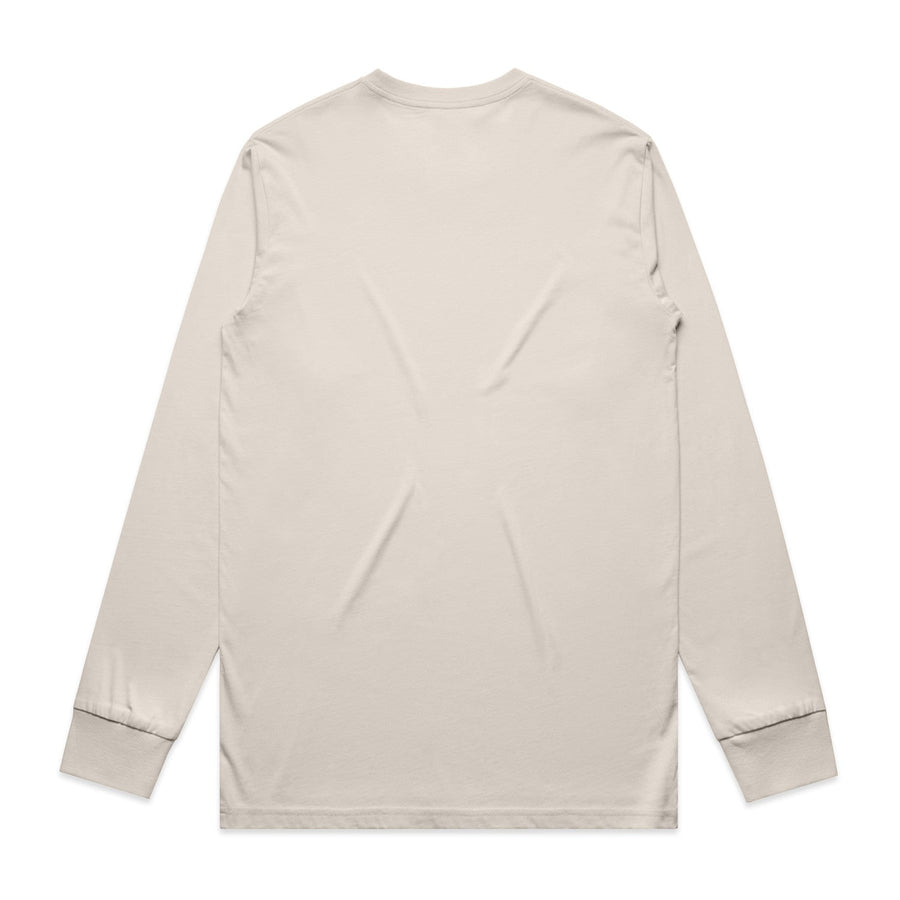Mens Staple LS Tee | Arena Custom Blanks - Arena Prints - Back - Bone - Cream