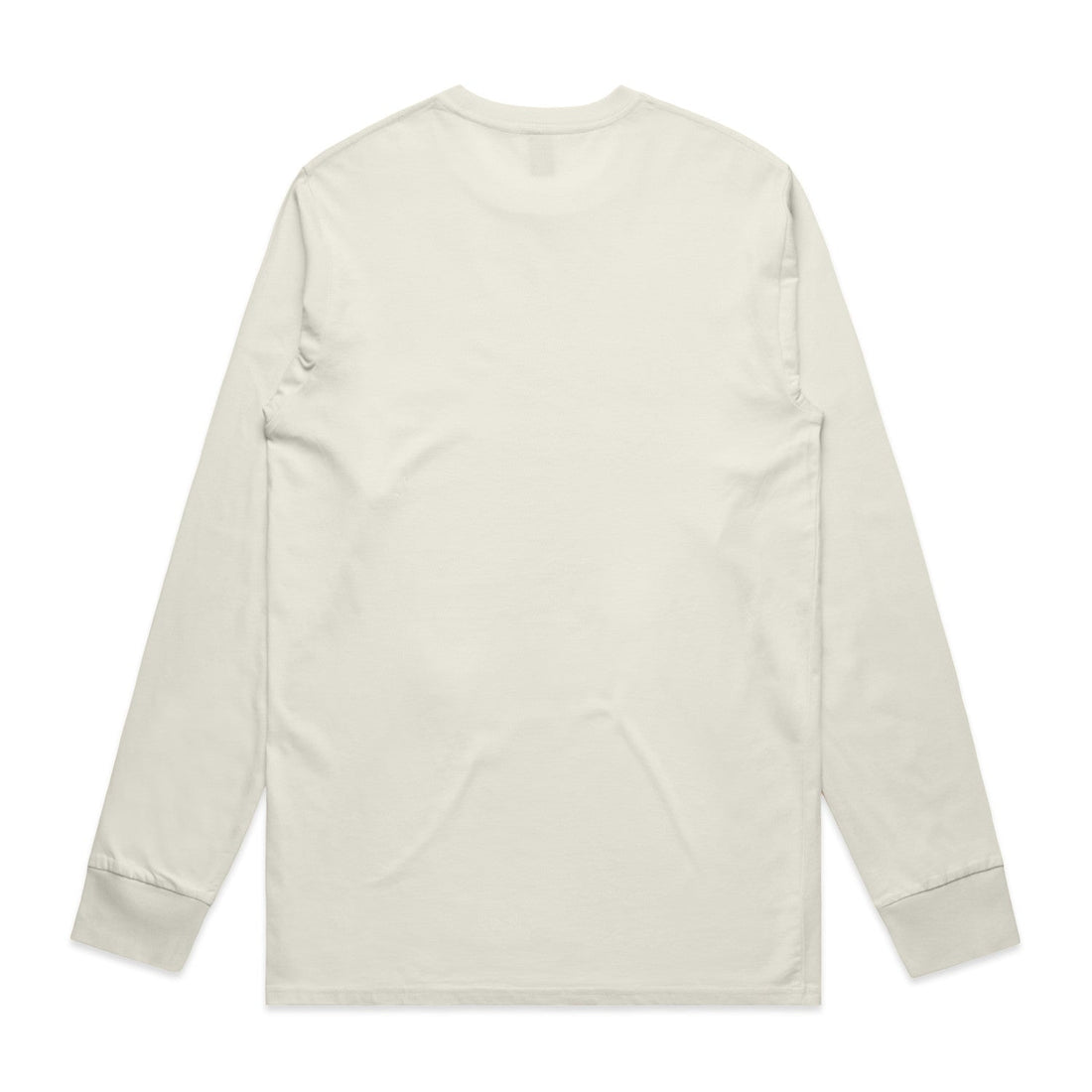 Mens Staple LS Tee | Arena Custom Blanks - Arena Prints - Back - Ecru - Cream