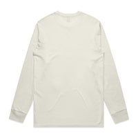 Mens Staple LS Tee | Arena Custom Blanks - Arena Prints - Back - Ecru - Cream