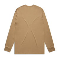 Mens Staple LS Tee | Arena Custom Blanks - Arena Prints - Back - Khaki  - Tan