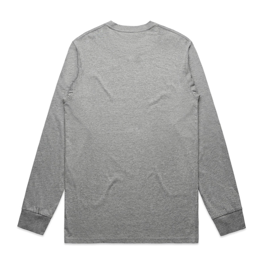 Mens Staple LS Tee | Arena Custom Blanks - Arena Prints - Back - Marle - Grey