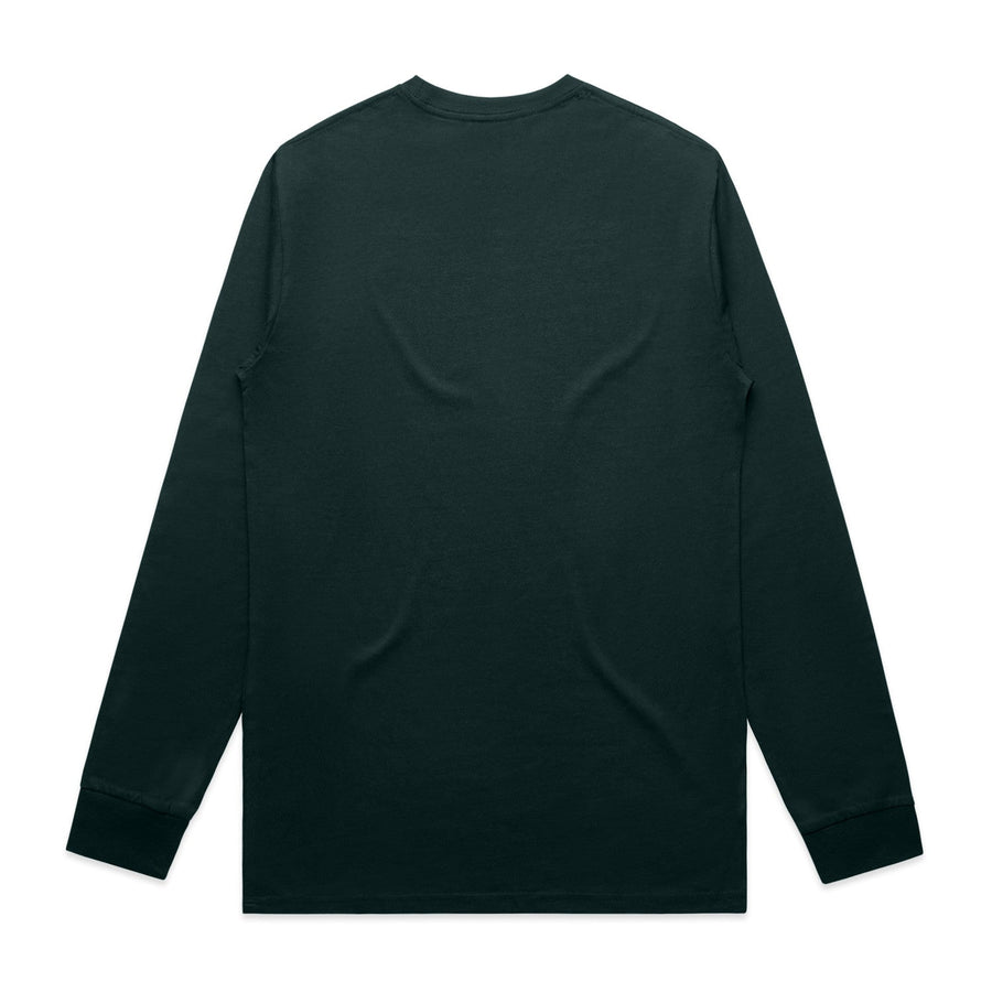 Mens Staple LS Tee | Arena Custom Blanks - Arena Prints - Back - Pine - Green