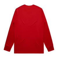 Mens Staple LS Tee | Arena Custom Blanks - Arena Prints - Back - Red