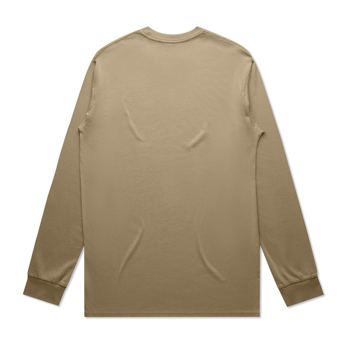 Mens Staple LS Tee | Arena Custom Blanks - Arena Prints - Back - Sand  - Brown