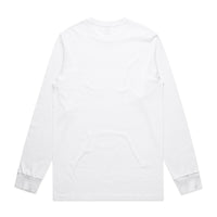 Mens Staple LS Tee | Arena Custom blanks - Arena Prints - Back - White