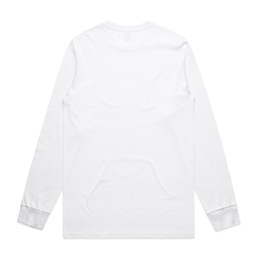 Mens Staple LS Tee | Arena Custom blanks - Arena Prints - Back - White