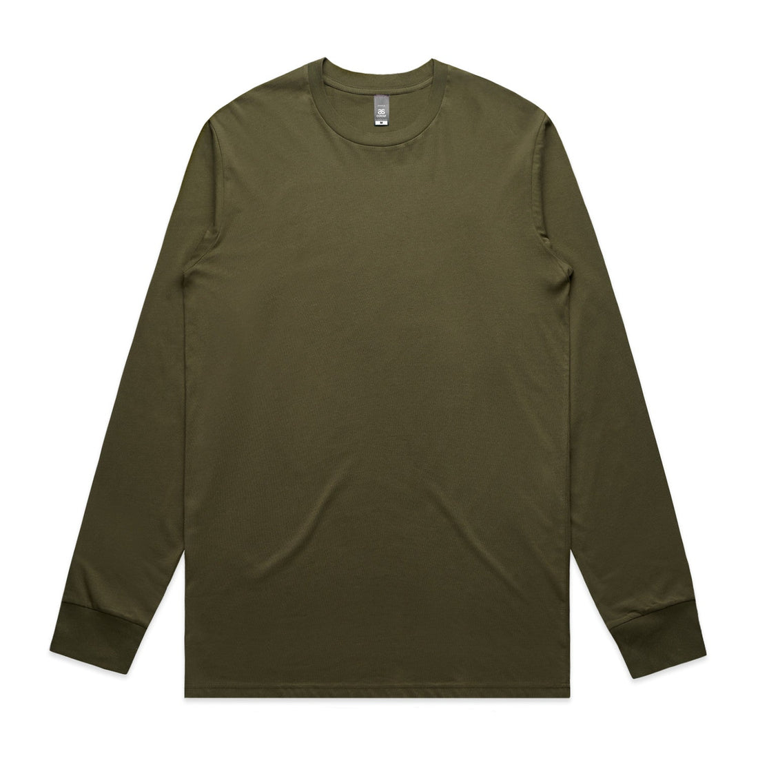 Mens Staple LS Tee | Arena Custom Blanks - Arena Prints - Front- Army - Green