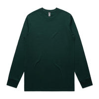 Mens Staple LS Tee | Arena Custom Blanks - Arena Prints - Front- Pine - Green