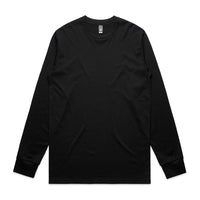 Mens Staple LS Tee | Arena Custom Blanks - Arena Prints - Front - Black