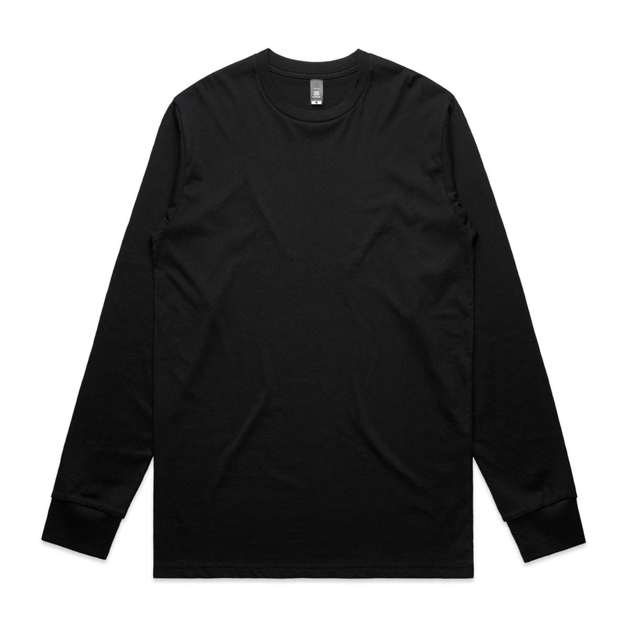 Mens Staple LS Tee | Arena Custom Blanks - Arena Prints - Front - Black
