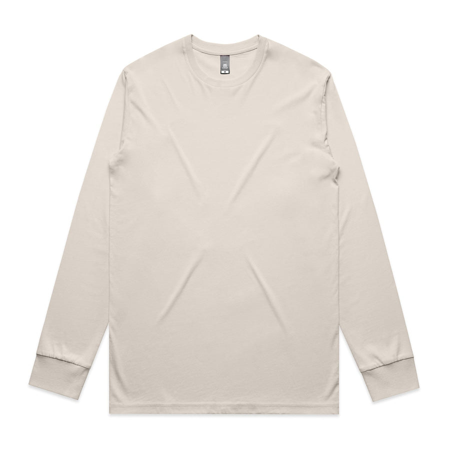 Mens Staple LS Tee | Arena Custom Blanks - Arena Prints - Front - Bone - Cream