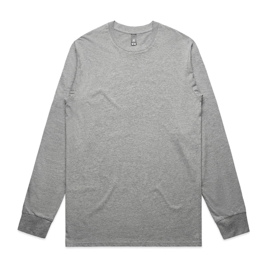 Mens Staple LS Tee | Arena Custom Blanks - Arena Prints - Front - Marle - Grey