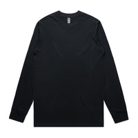 Mens Staple LS Tee | Arena Custom Blanks - Arena Prints - Front - Navy - Blue