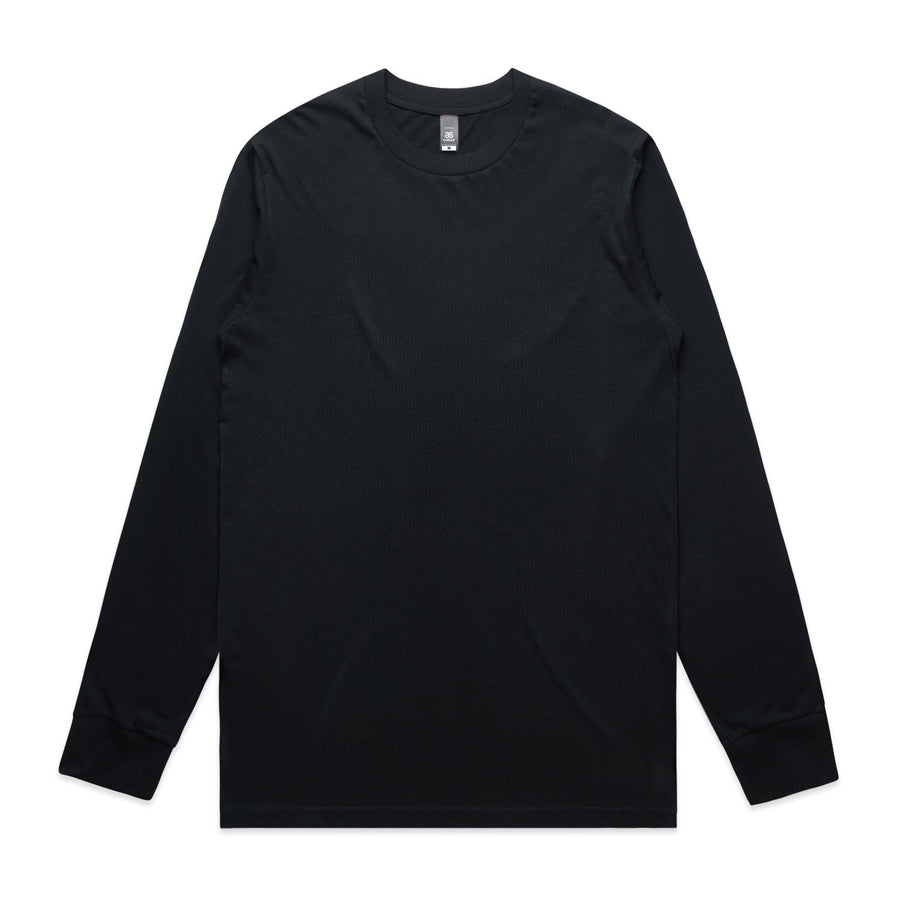 Mens Staple LS Tee | Arena Custom Blanks - Arena Prints - Front - Navy - Blue