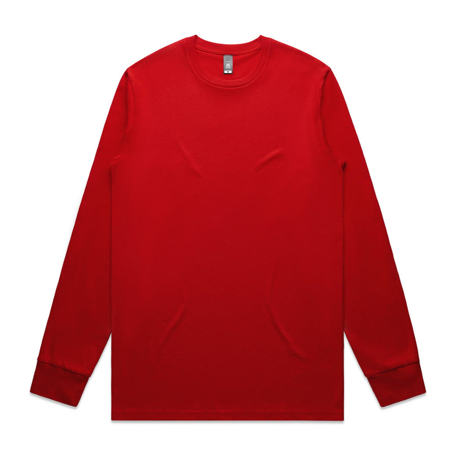 Mens Staple LS Tee | Arena Custom Blanks - Arena Prints - Front - Red