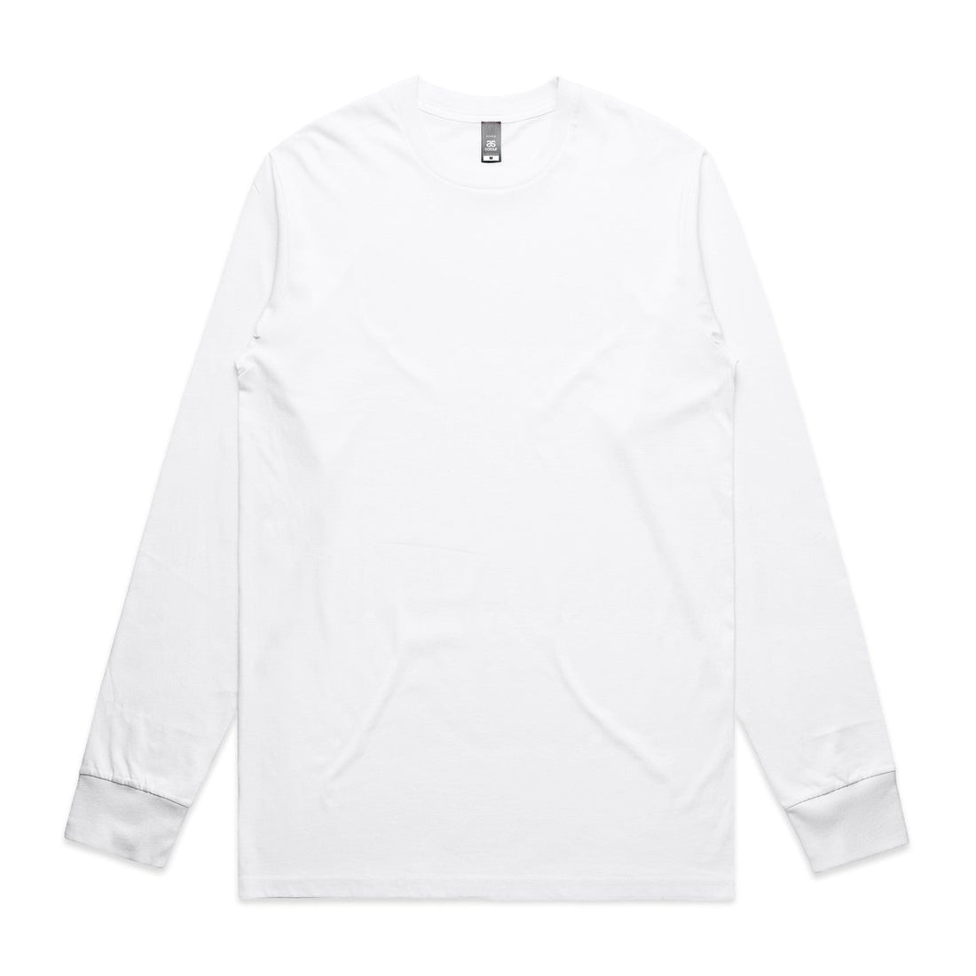 Mens Staple LS Tee | Arena Custom blanks - Arena Prints - Front - White